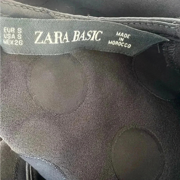 Zara Women's Black Blouse Sz S - Picture 4 of 7